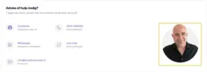 Contact optie's Burolivemuziek.nl