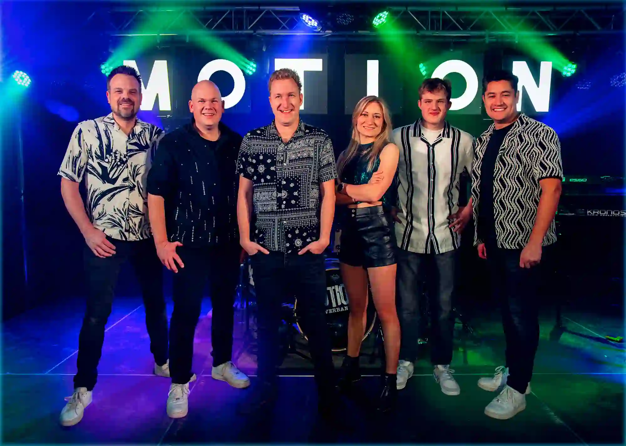 Motion Coverband bij Burolivemuziek